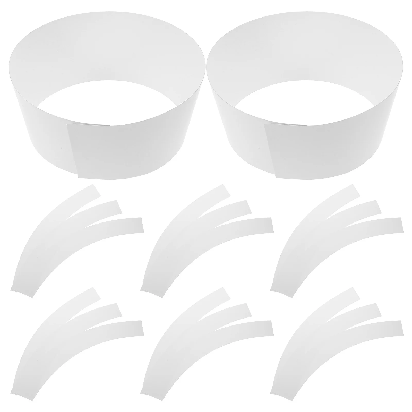 

20Pcs White Cardboard Hat Form Inserts Bucket Hats Organizer Round Top Shaper Crown Support for Storage Display