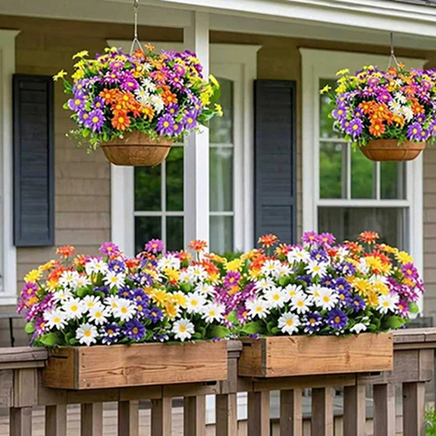 

Artificial Flowers Silk Plant Daisy Wedding Beautiful Wreaths Home Room Table Centrepieces Decor Festival Outdoor Yard Accessory