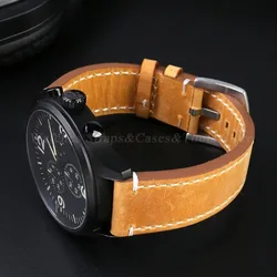 Geniune Retro Calf Leather Watchband 18mm 19mm 20mm 21mm 22mm 24mm For Huawei Watch GT5/GT4/Gt3 Sport Belt for Omega for Seiko