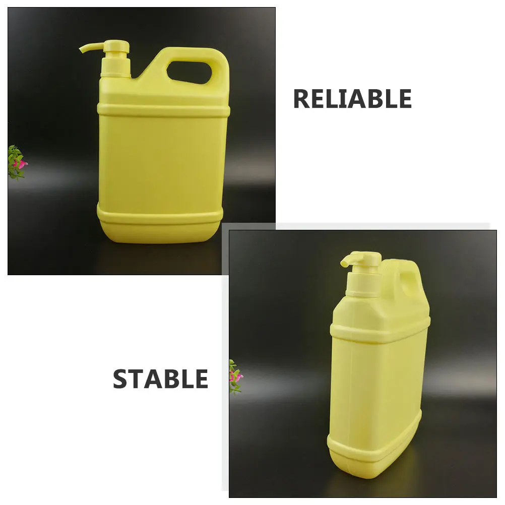 

2Pcs Large Capacity Press Pump Bottles Empty Refillable Lotion Emulsion Dispensers Household Liquid Containers