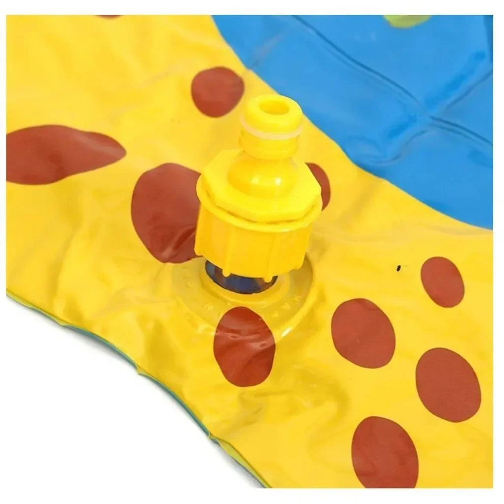 170/cm Sommer Kinder Sprinkler Spiel matte Outdoor Rasen Strand gelbes Meer aufblasbare Wassers pray Wasserspiele Strand matte Kissen