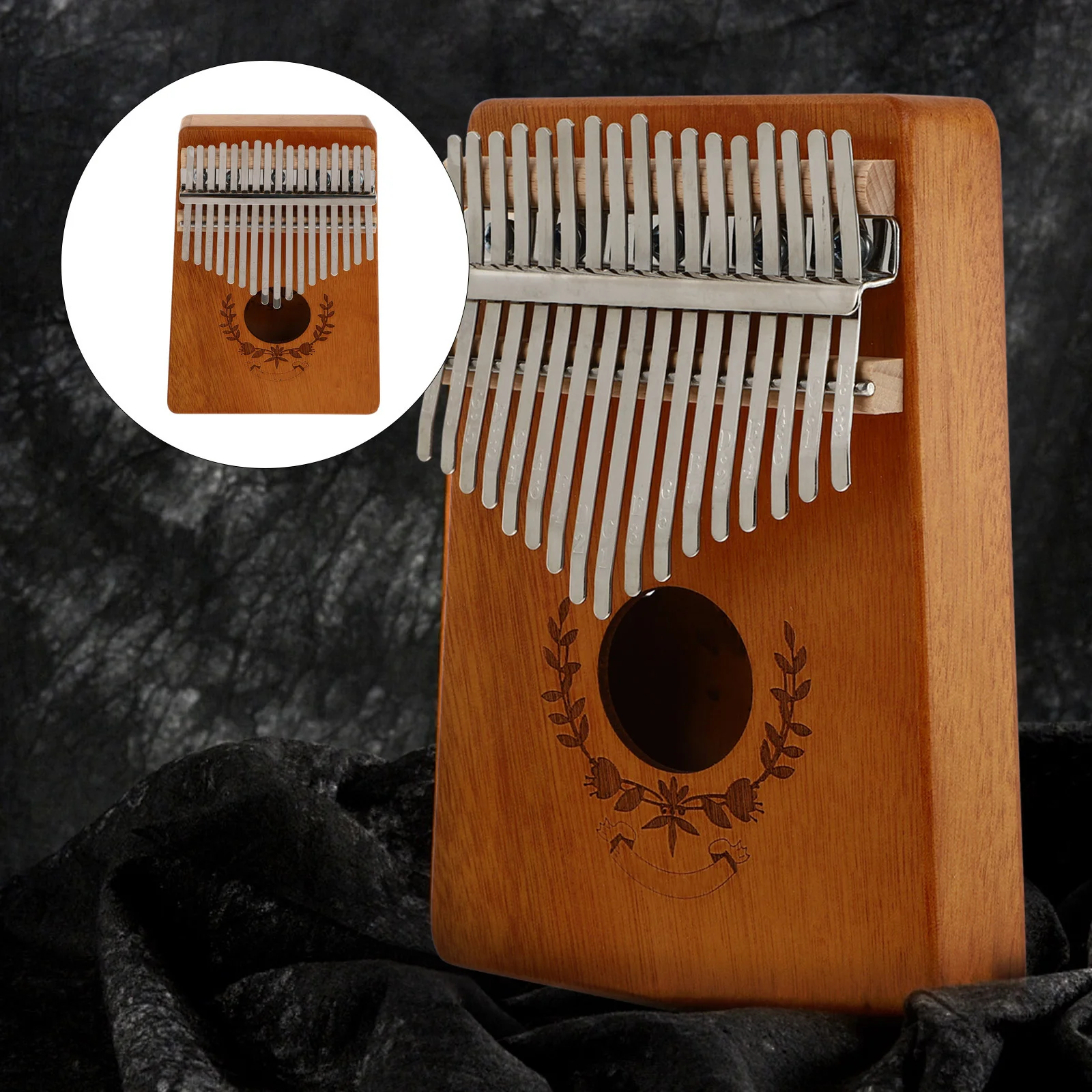 

1Set Kalimba Thumb Piano Portable Premium Mini Finger Piano for Beginners Lightweight Music Instrument Natural Sound Creative