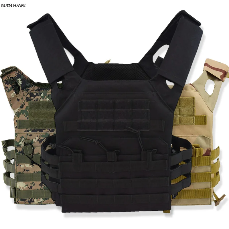 600D Hunting Tactical Vest Military Molle Plate Carrier Vest Outdoor Airsoft Paintball Protective Lightweight Body Armor