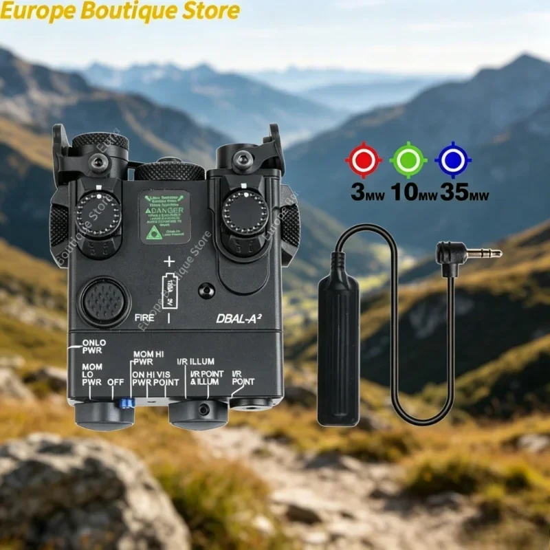 2026 NEW PEQ-15 DBAL-A2 Green Laser IR LED Flashlight Strobe Battery Box Pressure Switch 20mm Rail Mount