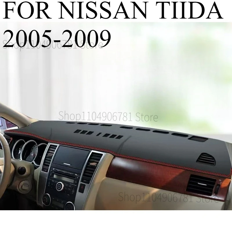 

Для NISSAN TIIDA 2005-2009 автомобильный коврик для приборной панели, коврик для приборной панели, солнцезащитный козырек, чехол для приборной панели, аксессуары для ковров