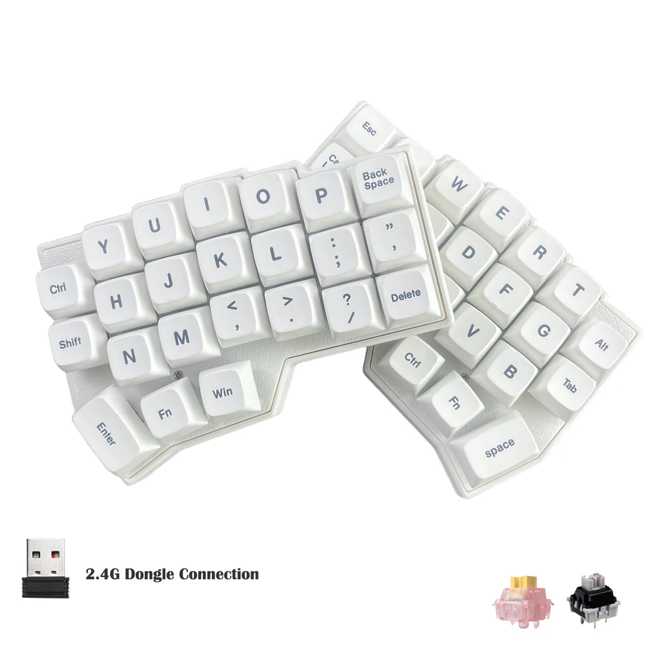 Corne v4 MX ワイヤレスキーボード CORNE V4 2.4G Wireless MX Mechanical Keyboard Hot-swappable Split