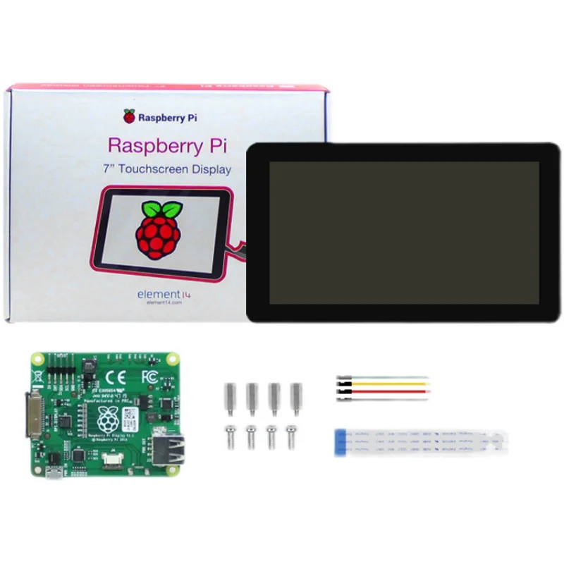 Raspberry Pi 4th generation Raspberry Pi 3B+/4B official 7-inch touch screen capacitive DSI screen