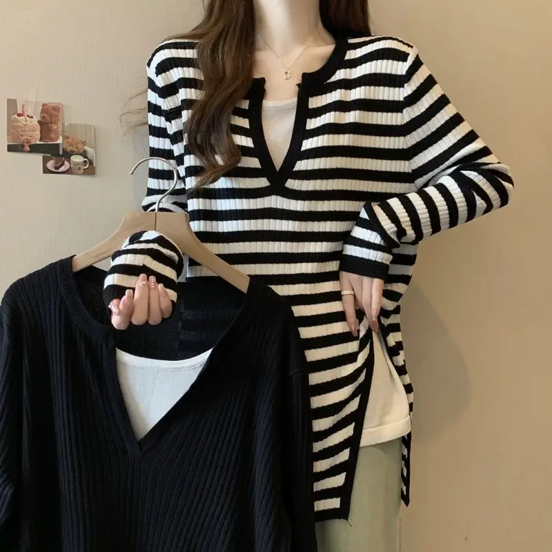 

Sweaters Jumpers Pullovers Women Dames In Cotton Jerseys No Zip Pseudo Two-Pieces Christmas Holiday Festival Professional Sport