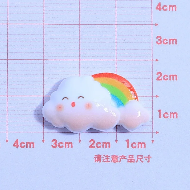 Cute Cartoon Cloud Flatback Resin Cabochon 10pcs Resin Flatbacks for DIY Jewelry Making Wholesale Scrapbook Decoration Accessory
