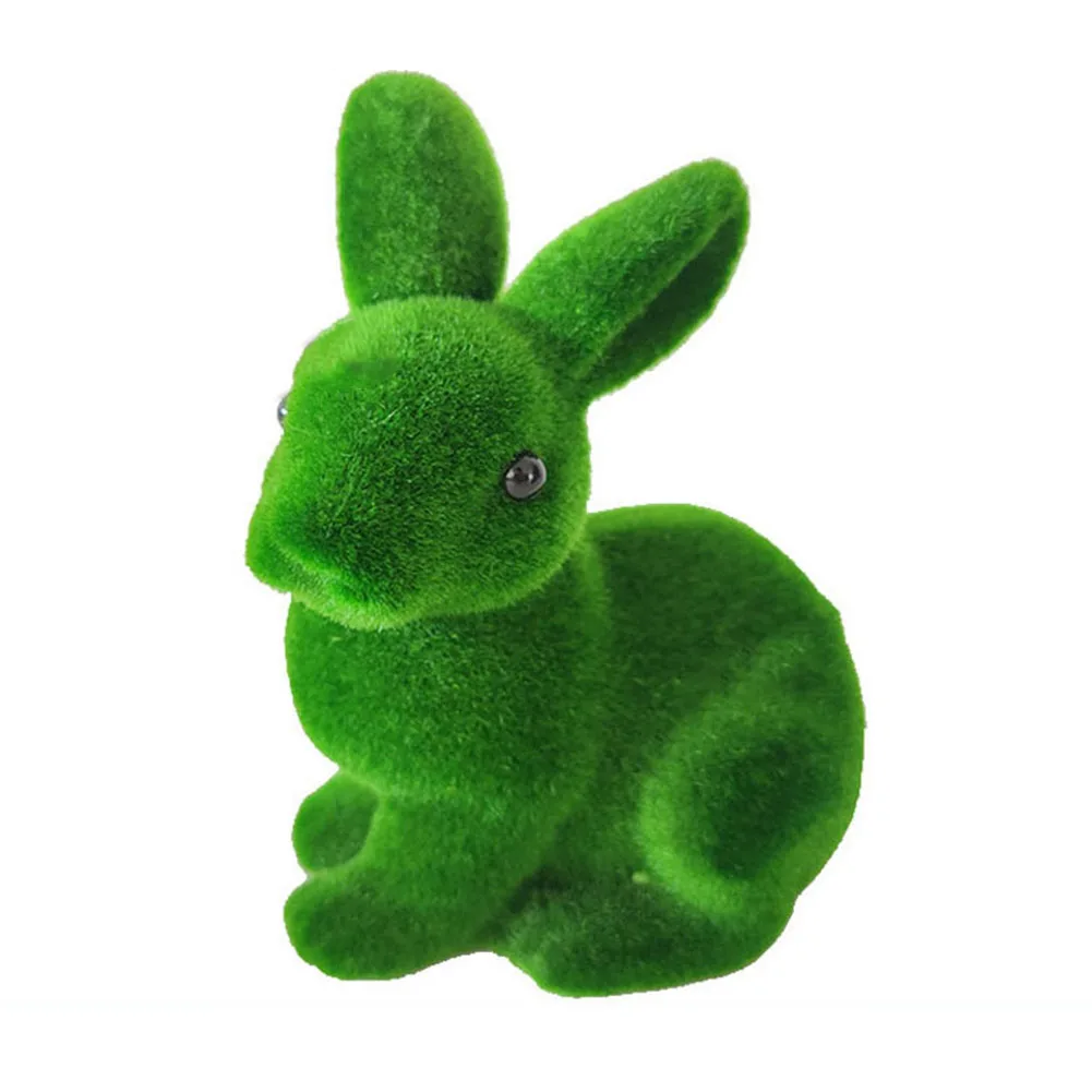 Simulation Moss Rabbit Grass Bunny Artificial Turf Animal Ornaments Figurines Party Wedding Plant Home Garden Decoration