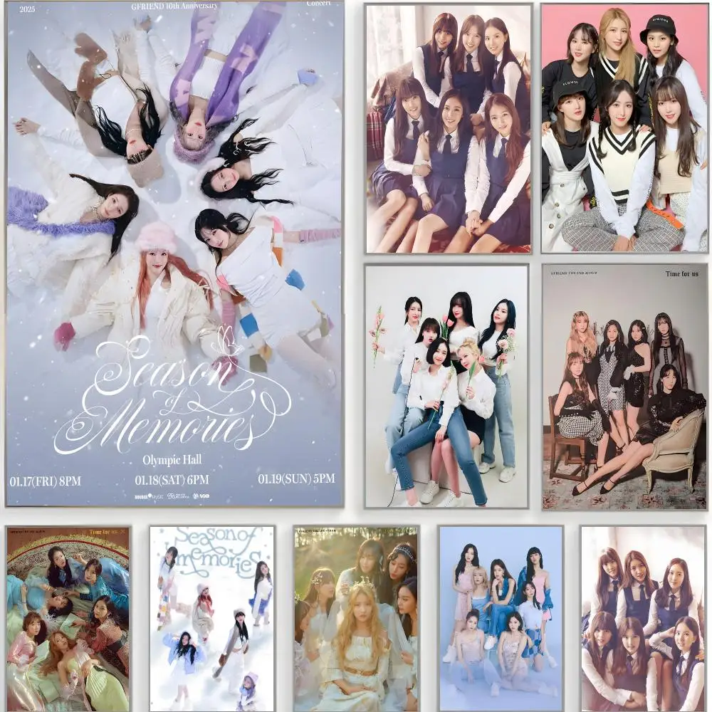 kpop group g-gfriend Poster Classic Wall Art  Home Decor  Peel and Stick Unframed