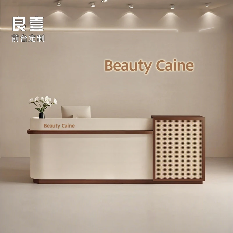 

Wabi-sabi Style Reception Desk Metal Lecterns Table Acrylic Podium Stands Beauty Piccola Reception Desks Modern Furniture Nas