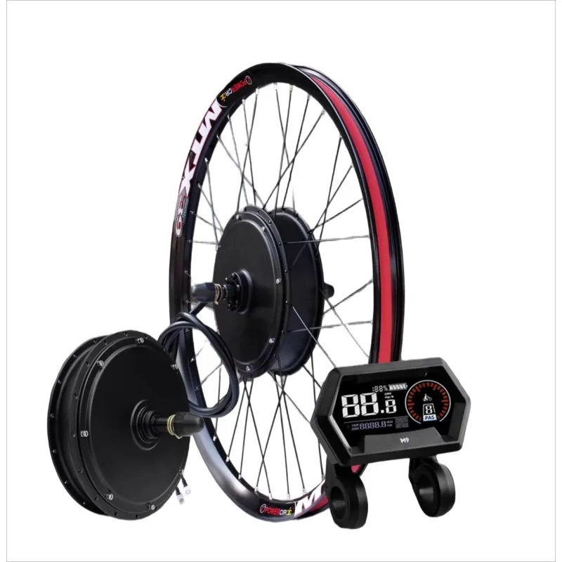 

Бесщеточный комплект для переоборудования двигателя-концентратора без шестерни 72 В 3000 Вт, задний привод 135 мм, ось 840 об/мин для электрического велосипеда, комплект для самостоятельного изготовления горного электронного велосипеда