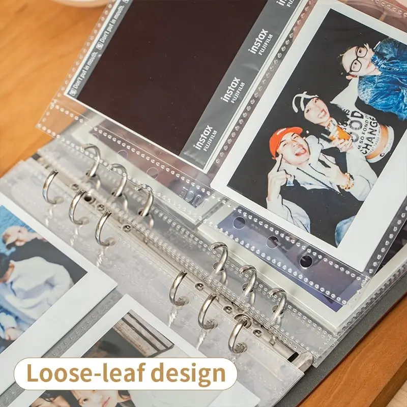 JUCE 200 Pockets Photo Album for Fujifilm Instax 400 300 210 evo wide Camera, Fuji instax wide Photo album，For Instax w