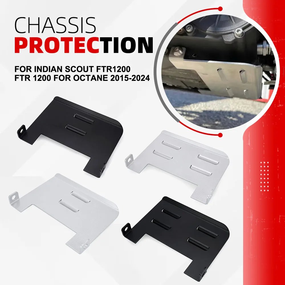 

Skid Plate Bash Frame Guard For Indian Scout FTR1200 FTR 1200 For Octane 2015-2024 Motorcycle Engine Guard Chassis Protection