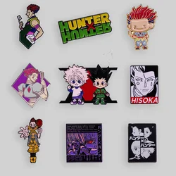 Alta qualità Hunter X Hunter smalto Pin Anime bel ragazzo Xiaojie spilla distintivo in metallo giacca zaino Pin accessori Anime