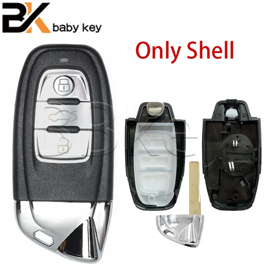 BB Key Shell For Lamborghini 3 Button Key Mmar Card Replacement Case With Small Key With Word Logo on the back