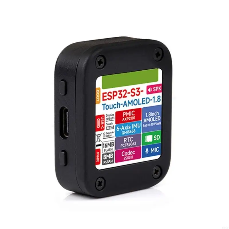 C90F 240MHz 2Core Esp32S3 Módulo Integrado AMOLEDS Crega toques lítio e slot cartão lítio