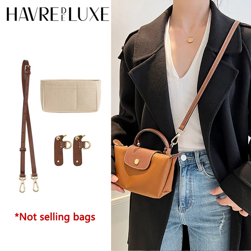 Leather Replacement Crossbody Bag Strap For Longchamp Mini Durable Fashion Without Punching Modification Bag Accessories