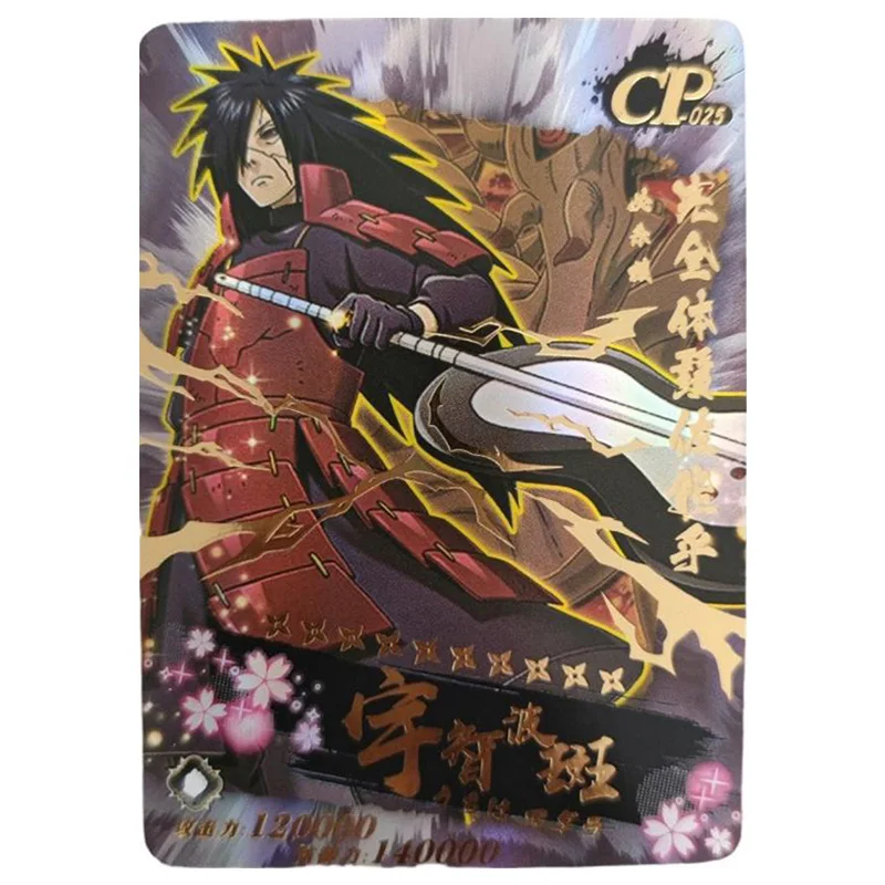 Anime NARUTO Rare CP Refraction Foil Uchiha Itachi Hoshigaki Kisame Konan Pain Toys for boys Collectible Cards Birthday Present