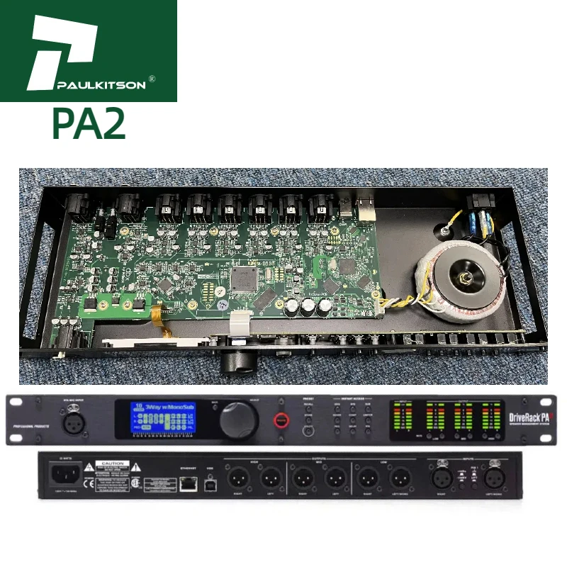 PA2 Driverack 2.6 DSP Metal Audio Processor Digital Audio Effects Processor for Sound Equipment
