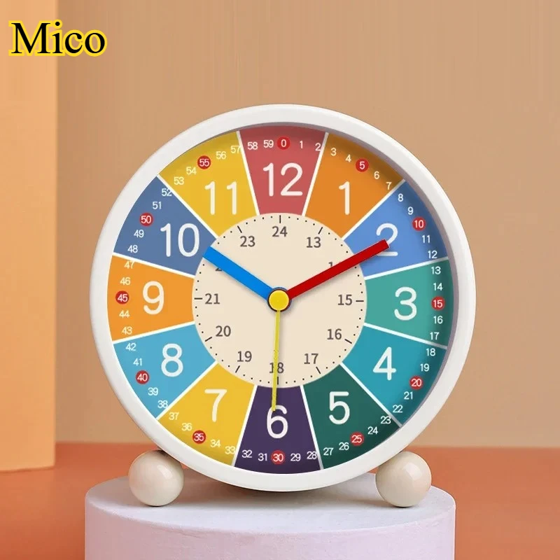 Aesthetic Minimalist Desktop Clock - Silent Non-Ticking Alarm Clock Room Ornament for Kids & Office ⏰