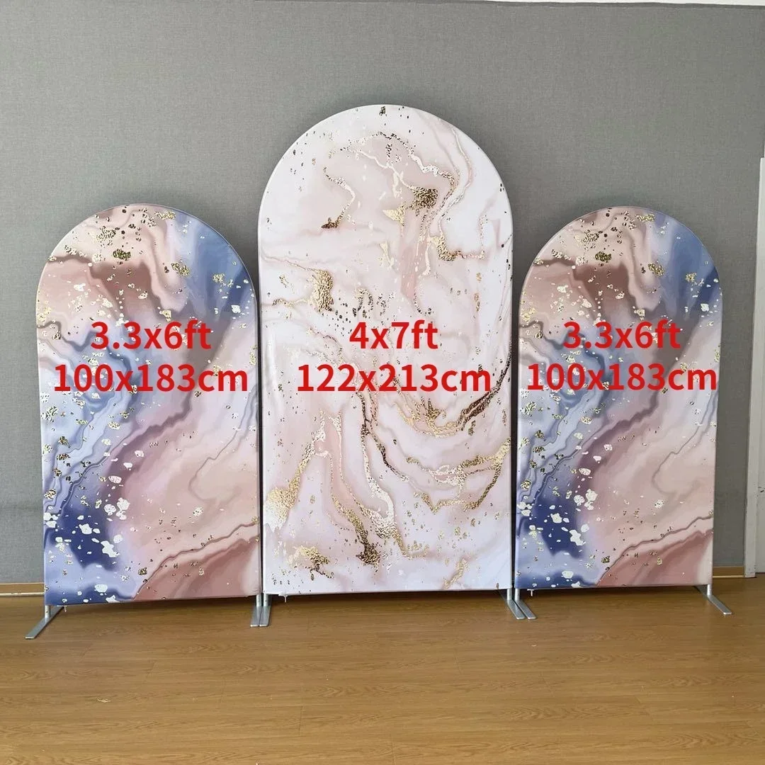 

Customized Balloon Arch Aluminium Flower Stand Double-sided Covers Party Decorations Wedding Accessories Photography Backdrops