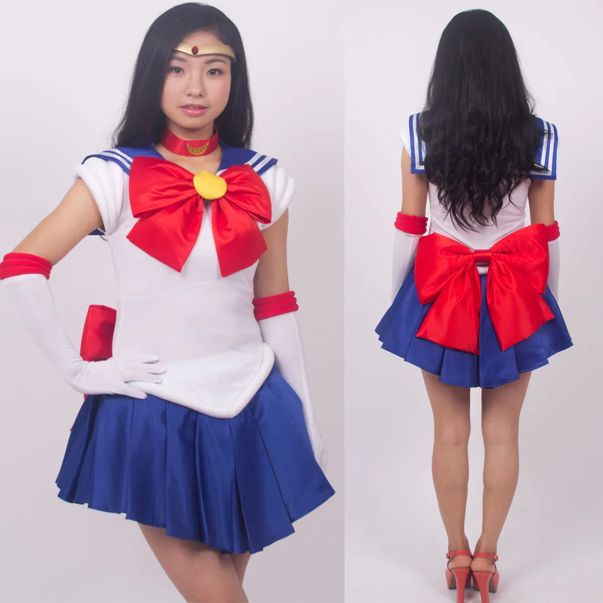 Kostium na Halloween Usagi Tsukino Sailor Moon Cosplay Odzież Damska Anime Water Ice Moon Play Strój z Tkaniny Nylonowej