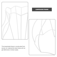 Lampshade Frame Metal Diy Table Lamp Frame Shade Holder For Home Office Cafe Decoration Modern Vintage Style