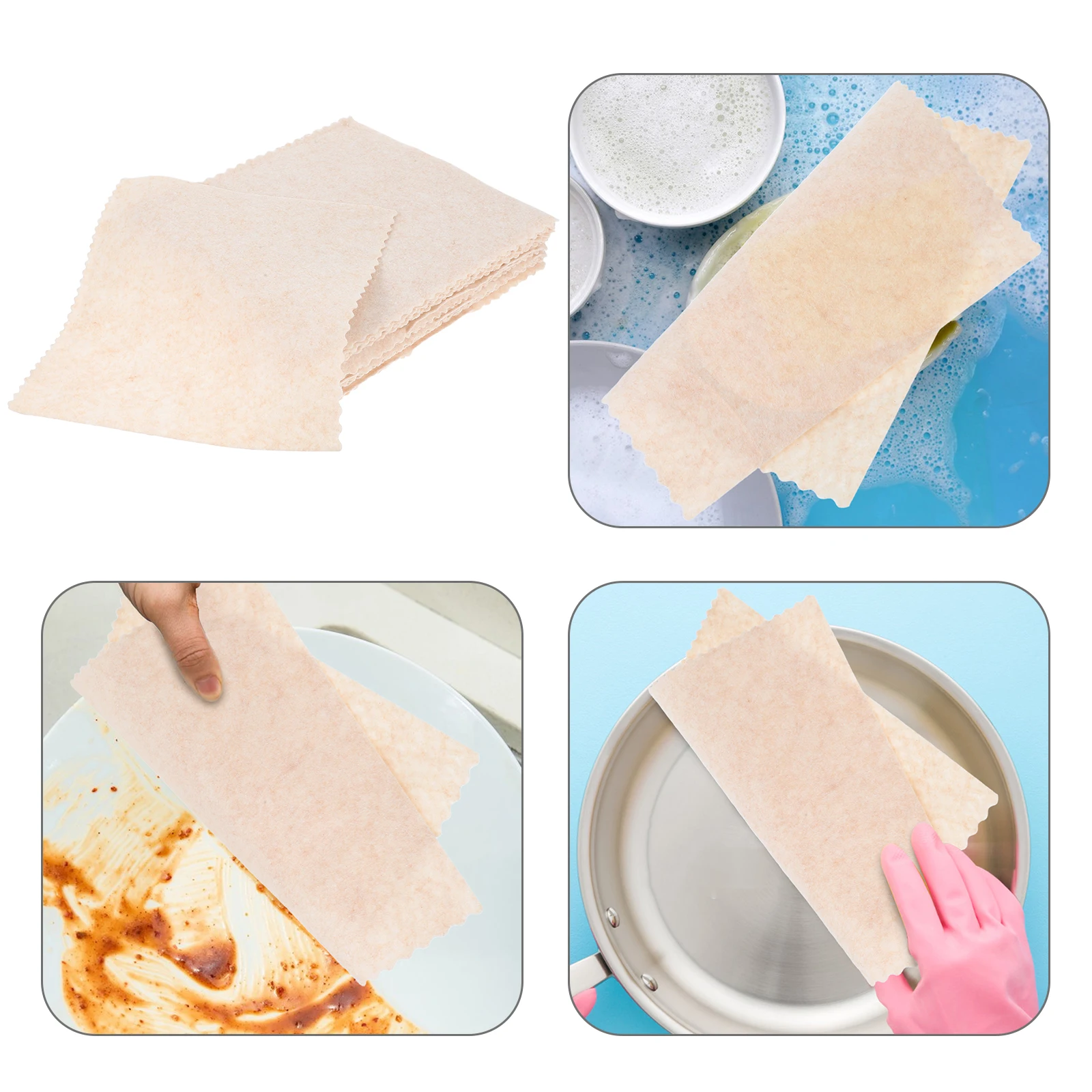 

30 Pcs Loofah Rag Dish Towel Absorbent Kitchen Towels Cleaning Cloth Cloths Table