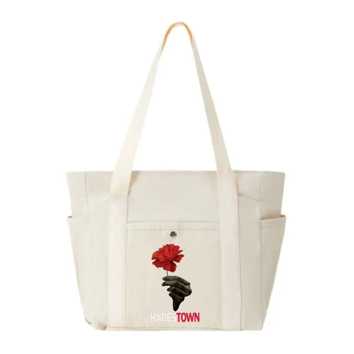 

Hadestown красный цветок музыкальная тематическая графическая сумка на плечо для офиса, поездок на работу, покупок, фитнеса, хранения