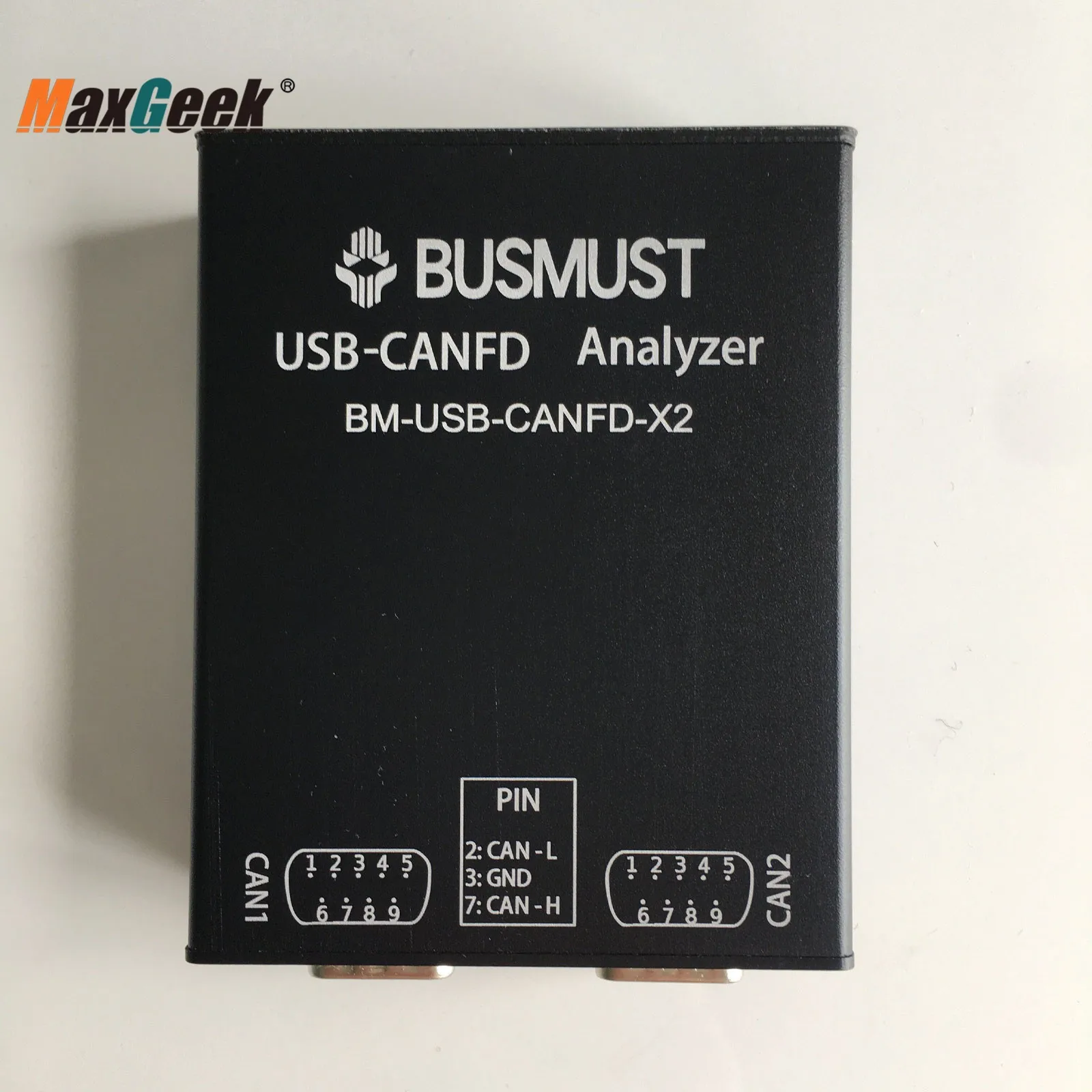 Maxgeek CANFD-X2 2-Channel Isolated USB-CANFD Analyzer Support CAN Classic2.0B & CANFD Protocols for Busmaster
