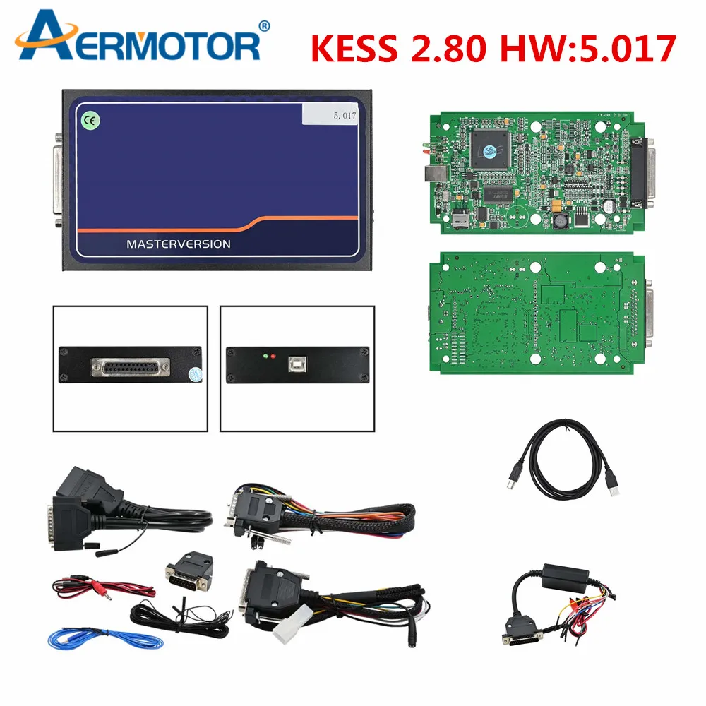 Unlimited KTAG 8.000 V2.47 Online Kess 5.017 V2.80 ECU Chip Tuning Master No Token For Car Truck Tractor Motorcycle For 12/24V