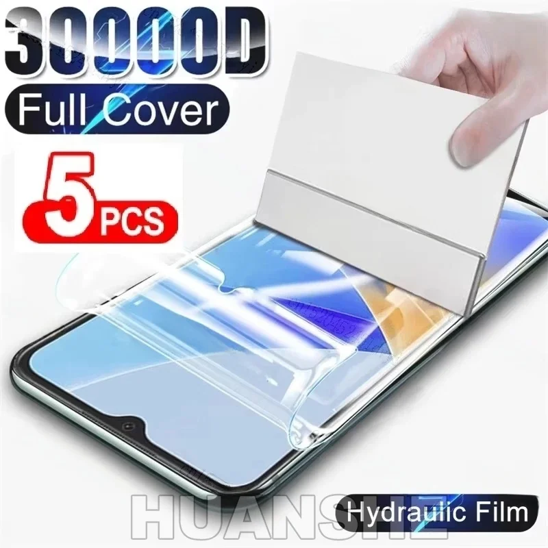 

5PCS Hydrogel Screen Protector Film for iPhone 17 16 Pro Max 16e 15 14 13 13 Mini 12 11 Pro SE XS Max XS XR X 8 7 Plus 6S Plus