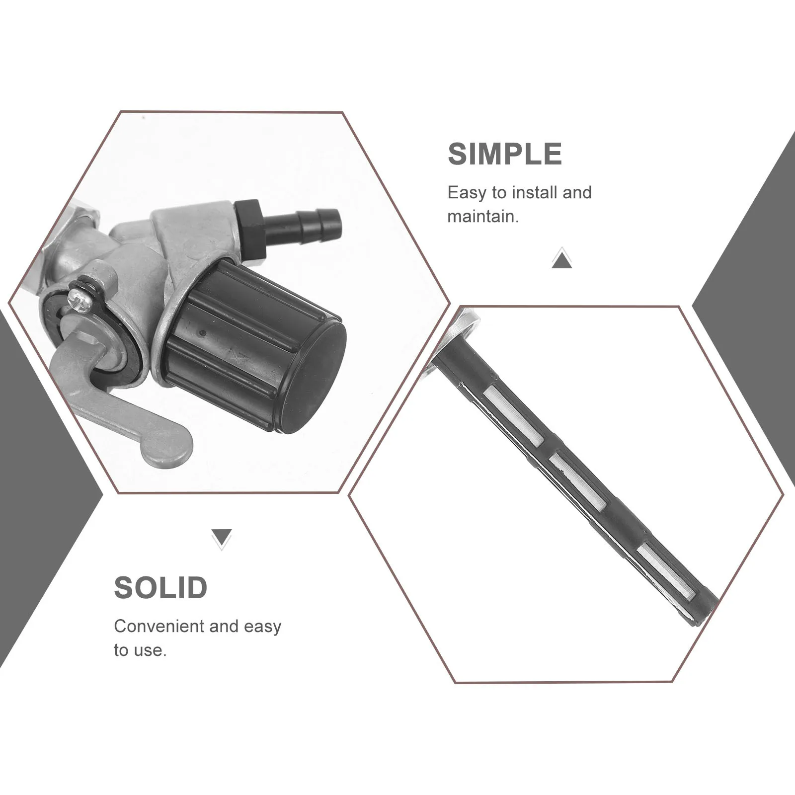 

Fuel Petcock Valve Switch Zinc Alloy High Quality Motorcycle Fuel Petcock Tank Switch Shutoff Valve Replacement