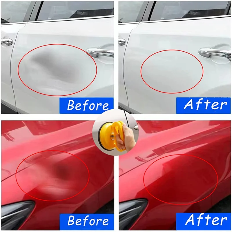 New Dent Puller,Car Dent Puller,3 Pack Dent Removal Kit Handle Lifter,Powerful Car Dent Remover,Suction Cup Dent Puller
