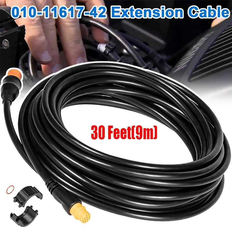 replacement-for-garmin-010-11617-42-transducer-extension-cable-30ft-12-pin-–-heavy-duty-marine-grade-sonar-extension