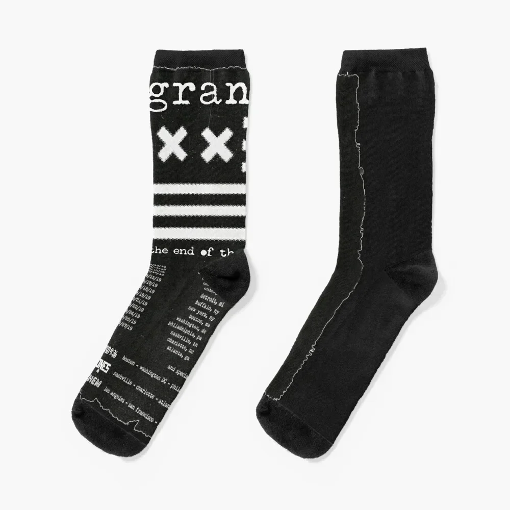 

Grandson Band Tour Shirt Classic T-Shirt Socks christmas gift designer Stockings man loose Socks Men Women's