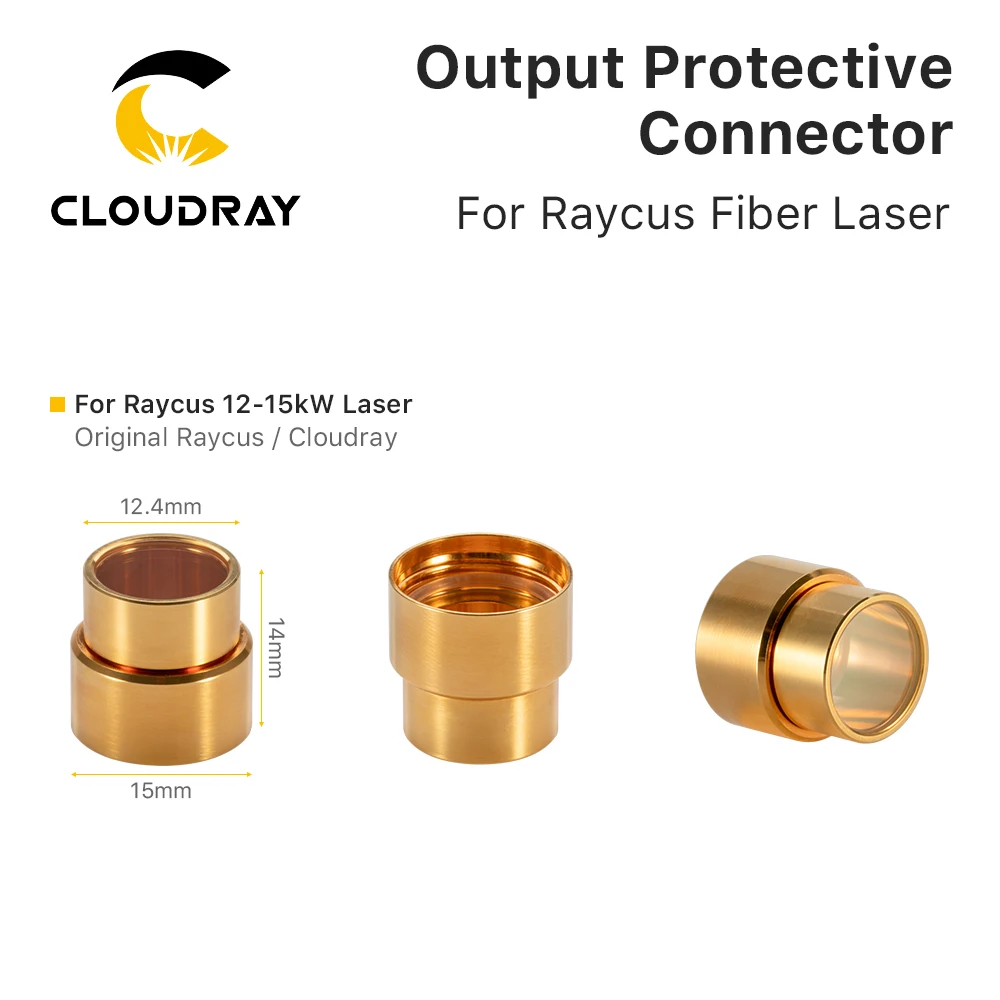 Cloudray Original Raycus Output Protective Connector for Fiber Interface Protection for Raycus 0-6KW Fiber Laser