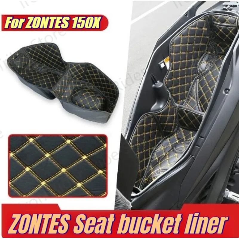 For ZONTES 150X 125X 2026 Motorcycle Seat Bucket Pad Cargo Liner Protector Storage Box Liner Accessories