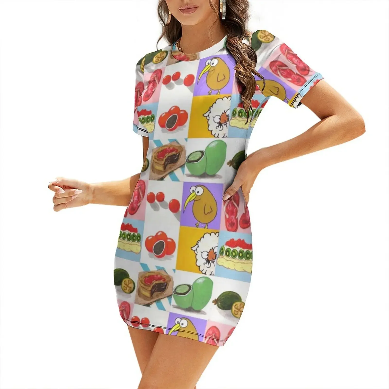 

Kiwiana Icons Short-Sleeved Dress luxury woman party dress dresses for womens women's clothing trend 2025 Long dress