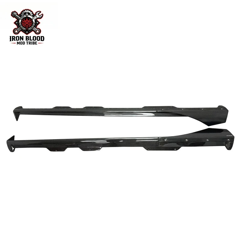 Suitable for PT V2 Style Carbon Fiber Side Skirts Mercedes Benz AMG GT GTS 2014-2016