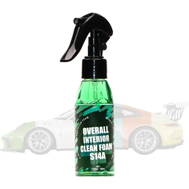 

100ML Car Foam Cleaner For Leather Seat Decontamination Multifunctional Car Interior Cleaner Spray Tool