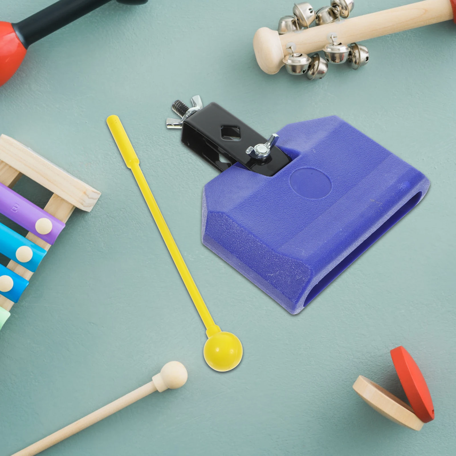 

Cowbell Percussion Instrument 125x4 Purple ABS Kids Drum for Football Games H Percussion Toys Teaching Aids Kindergarten Musical