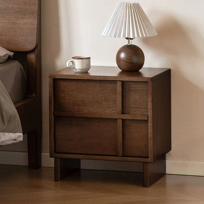 Modern Design Night Stand Vintage Italian Aesthetic Premium Bed Side Table Trendy Classic Mesas De Noche Furniture For Bedroom