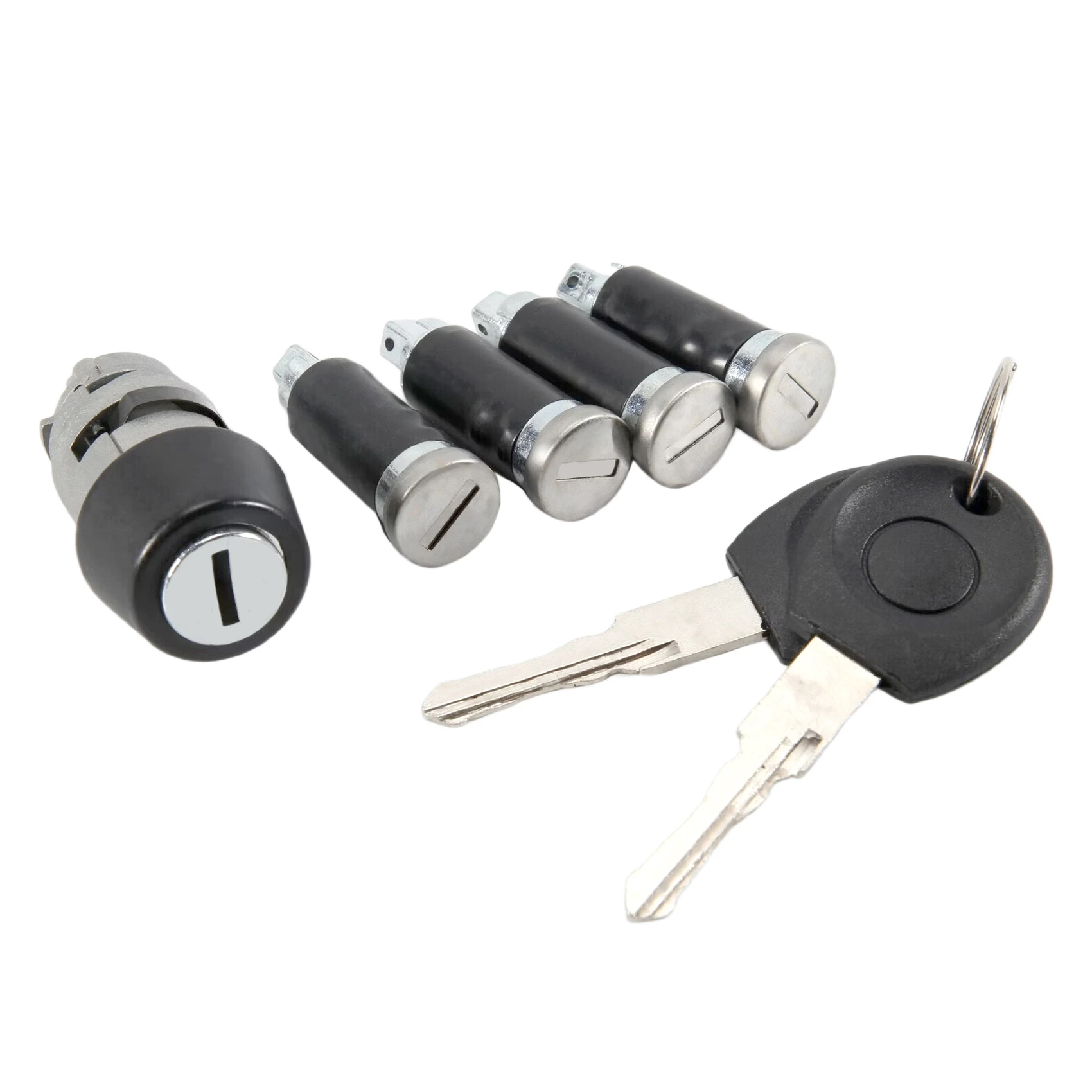 B09A 1 set Ignition Switch 4 Door Lock Barrel 2 Keys 701837205 for T4 Caravelle MK IV 1990-2003 Transporter Double Barn Doors
