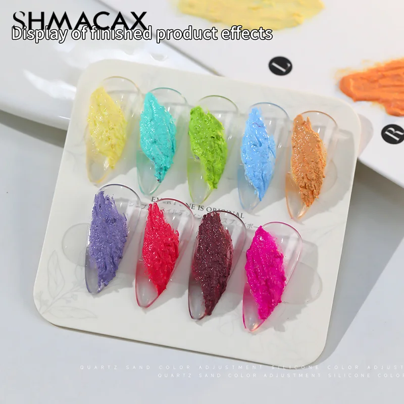 Nail Enhancement Quartz Sand Multifunctional Color Painting Adhesive Tapping Gradient Adhesive Material DIY Powder Gypsum