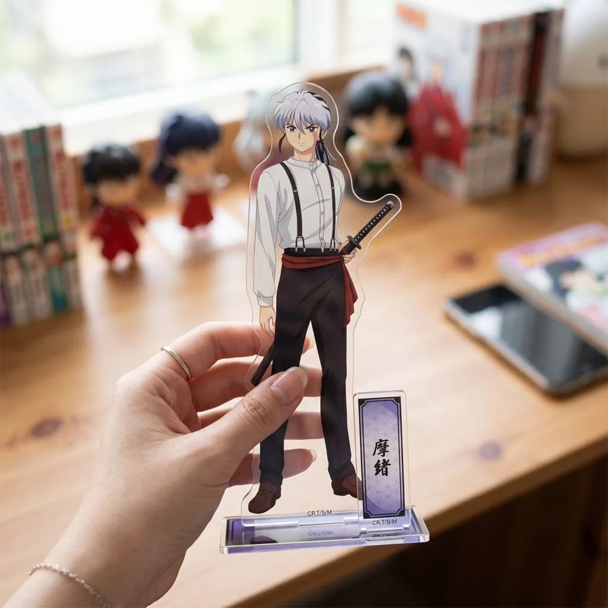 Anime MAO 15cm Acrylic Stand With Double Accessories,Collectible Gift,Mao Nanoka,Hobby Display Cabinet Decor Keychain Gift
