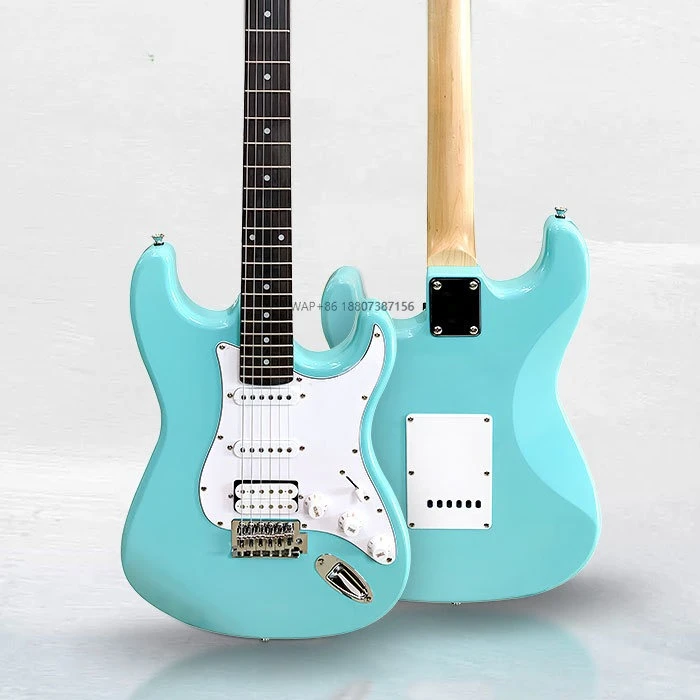 

Professional 39" Mint Green Solid Mahogany Body Maple Neck Rosewood Fingerboard 6-strings Custom Electric Guitar