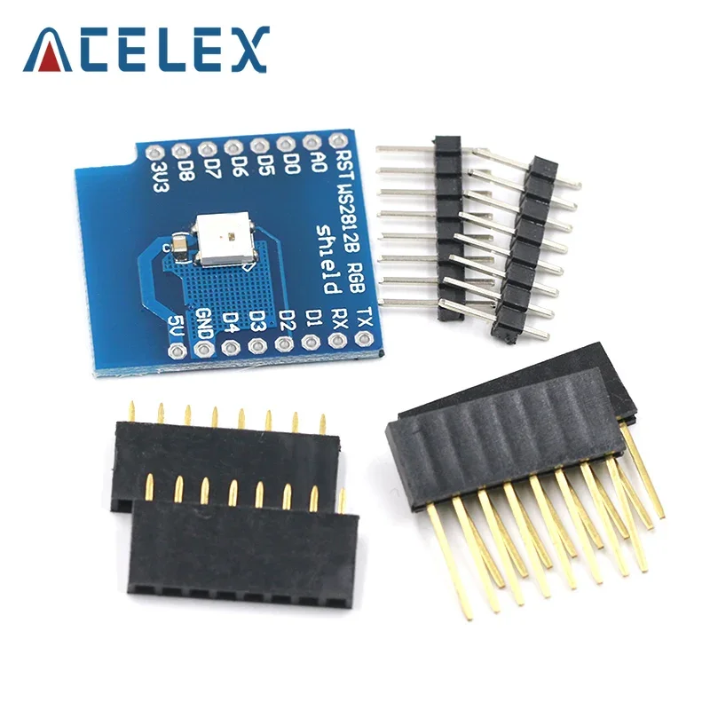 WS2812B RGB SHIELD for WeMos D1 mini BMP180